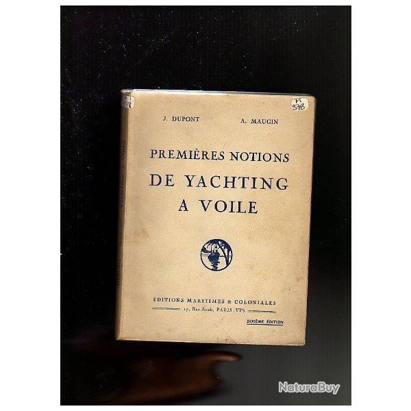 premires notions de yatching  voile de dupont et maugin