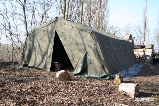 Grande tente militaire de campement F1 Armée Française 18m30 x 5m70 - Tentes militaria (6953713