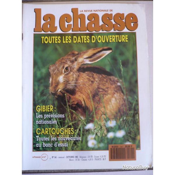 Revue nationale de la chasse n�541 - octobre 1992