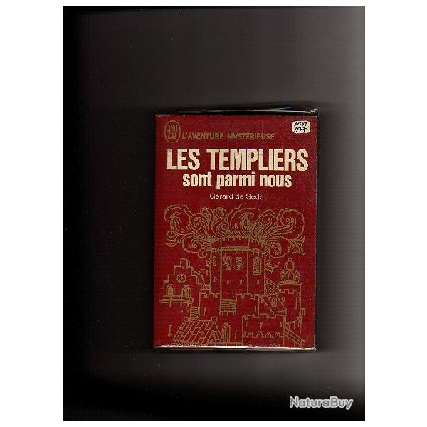 Les templiers sont parmis nous de g�rard de s�de , j'ai lu rouge.