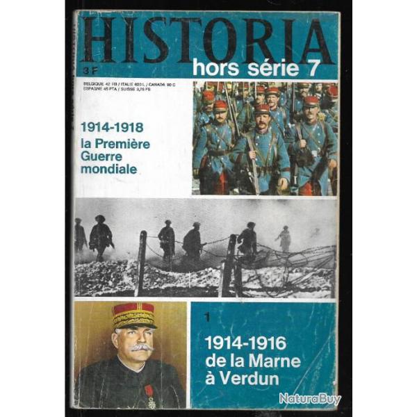 historia et historama hors s�rie guerre 1914-1918 , 1914-1916 de la marne � verdun  , 3 revues