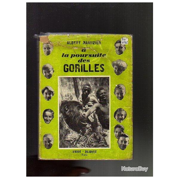 � la poursuite des gorilles. albert mahuzier