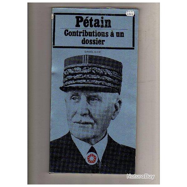 p�tain. contribution � un dossier. format vertical