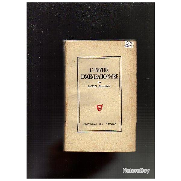 l'univers concentrationnaire. d�portation de david rousset