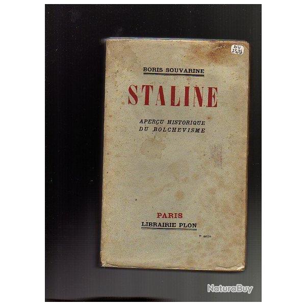 staline , aper�u historique du bolch�visme , de boris souvarine , russie , communisme