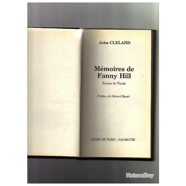 M�moires de fanny hill ,femme de plaisir de john cleland