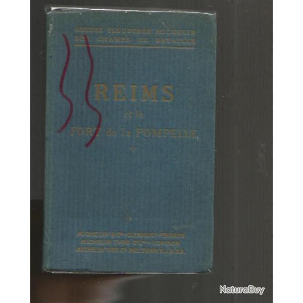 reims et le fort de la pompelle guides illustr�s michelin des champs de batailles +  plaquette