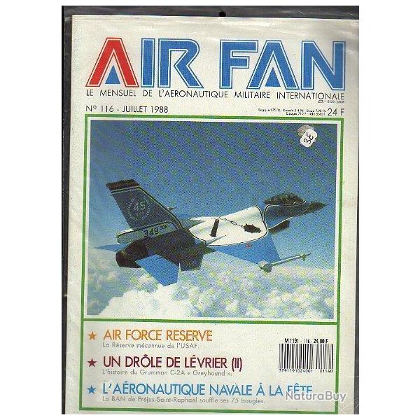 air fan n�116. mensuel de l'a�ronautique militaire internationale ,r�serve usaf, grumman c 2a greyho