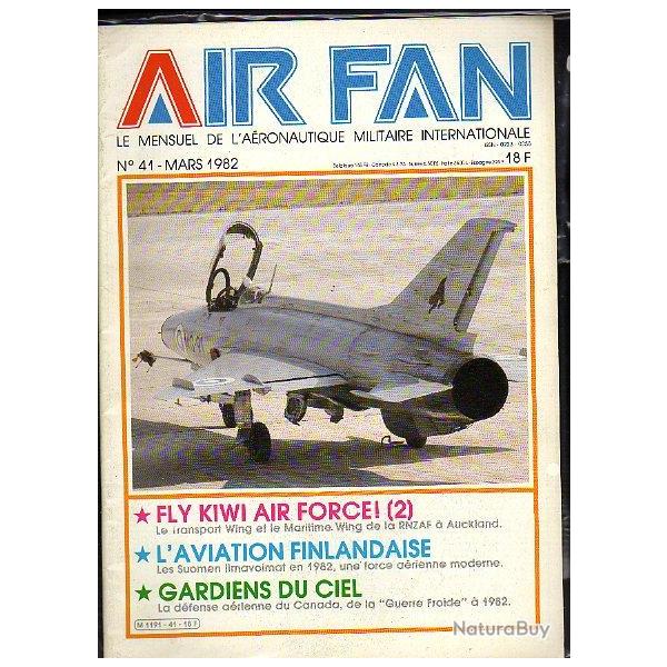 air fan n� 41. mensuel de l'a�ronautique militaire internationale, aviation finlansaise, fly kiwi