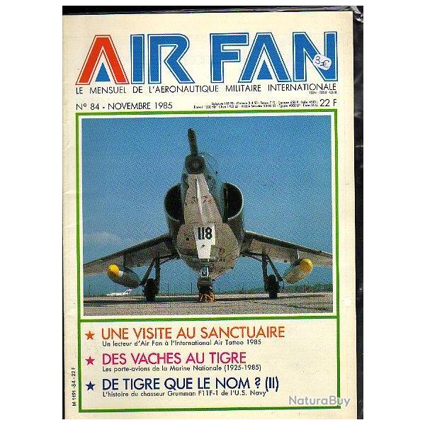 air fan n� 84. mensuel de l'a�ronautique militaire internationale porte-avions de la marine national