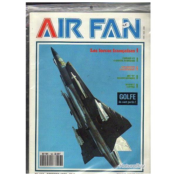 air fan n�143. mensuel de l'a�ronautique militaire internationale , golfe, les forces fran�aises ,