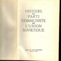 Histoire du parti communiste de l'union sovi&eacute;tique