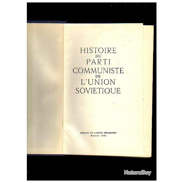 Histoire du parti communiste de l'union sovi�tique