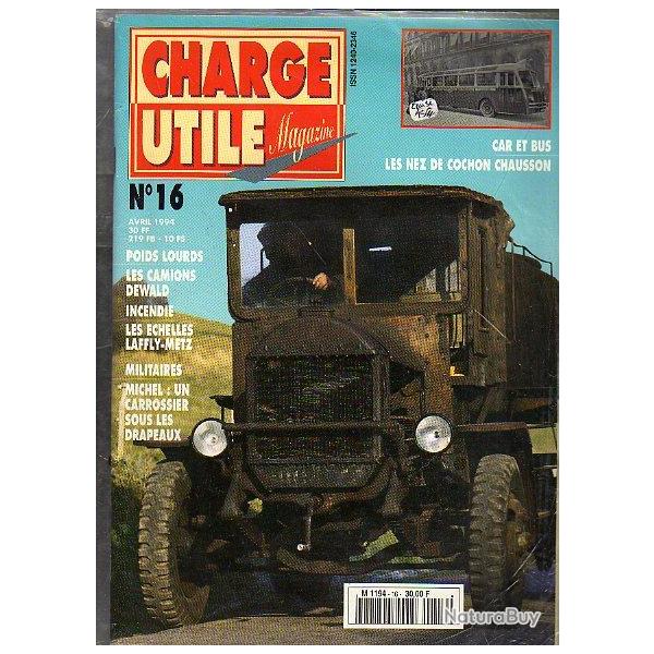 charge utile 16. �puis� indisponible �diteur , nez de cochon chausson, renault, lamy , laffly ,