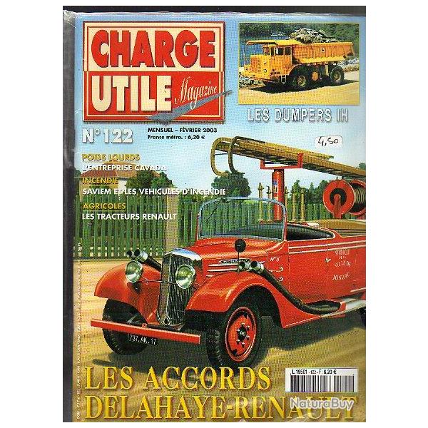 charge utile 122. renault , cars , saviem, unimog merc�des ,Accords Delahaye-Renault