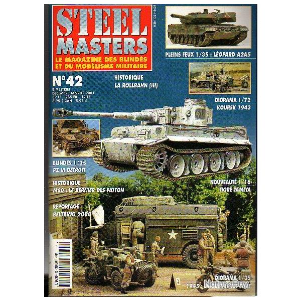 steelmasters 42 , m60 le dernier des patton, ,koursk 1943, rollbahn 3, chevrolet l�opard 2 a5,