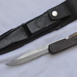 COUTEAU DE CHASSE A LAME PLIANTE TYPE BOWIE-MARQUE LEOPARD
