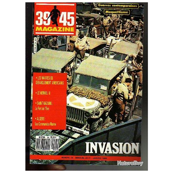 39-45 Magazine n� 24.  les navires de d�barquement. Stalingrad , heinkel III , commandos-marine alg�