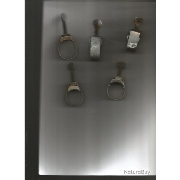 Usaaf-raf , lot de 5 colliers de durite avions US patent 1942