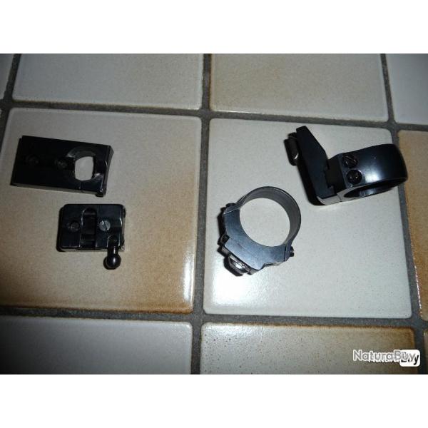 embase eaw BROWNING BAR  avec colliers 25,4 mm