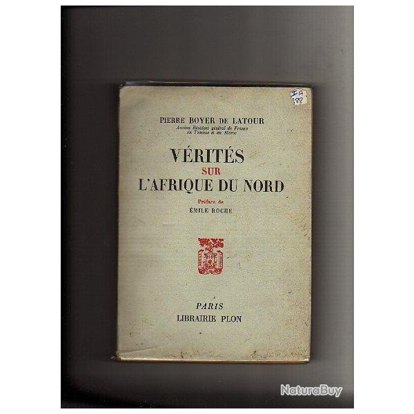 V�rit�s sur l'Afrique du Nord. Maroc. Tunisie de pierre boyer de latour