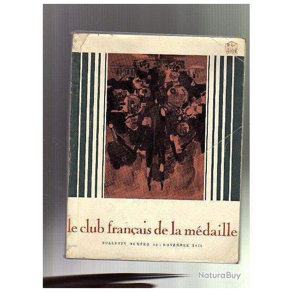 le club fran�ais de la m�daille. bulletin 33 novembre 1971