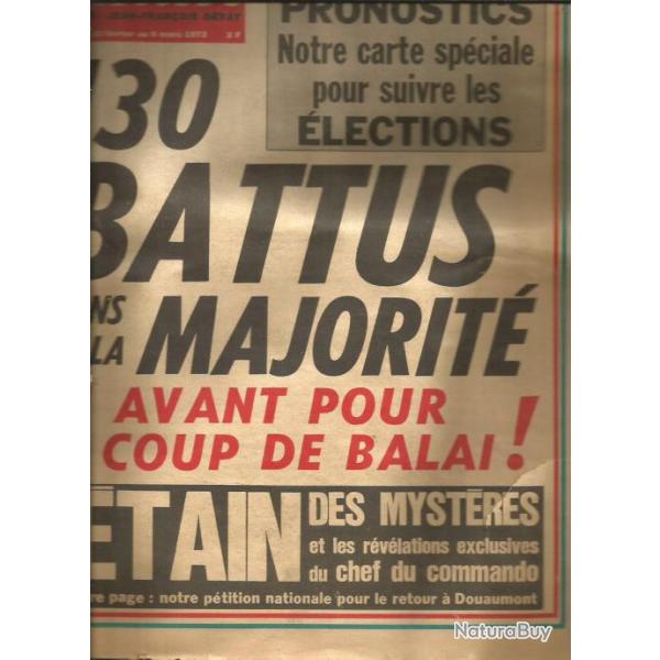 Rare exemplaire journal minute mar�chal p�tain.