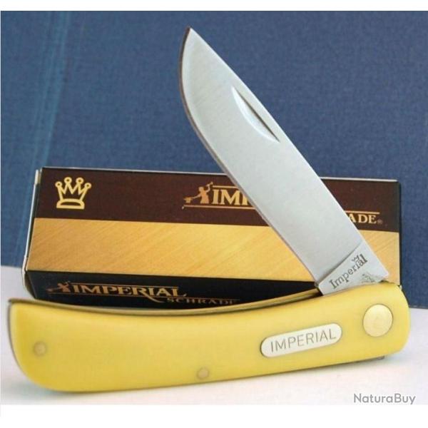 Couteau Schrade Imperial Sod Buster Yellow SCIMP22Y