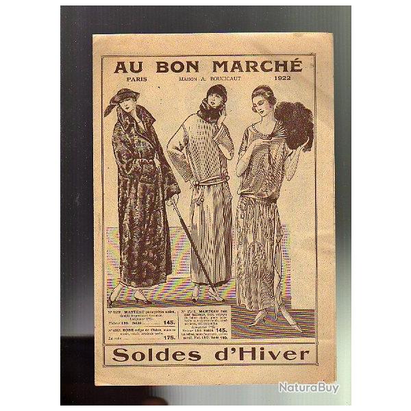 catalogue au bon march� . solde d'hiver  1922