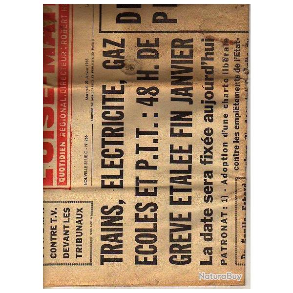 l'oise matin lot de 3 journaux des ann�es 60