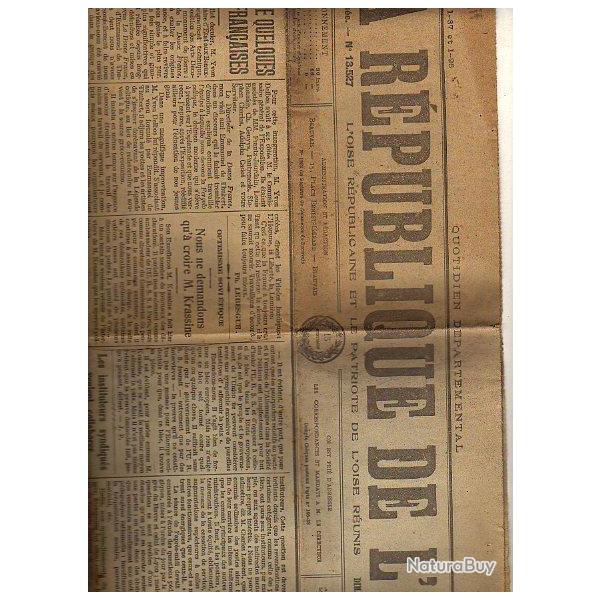 la r�publique de l'oise . dimanche 9 et lundi 10 aout 1925