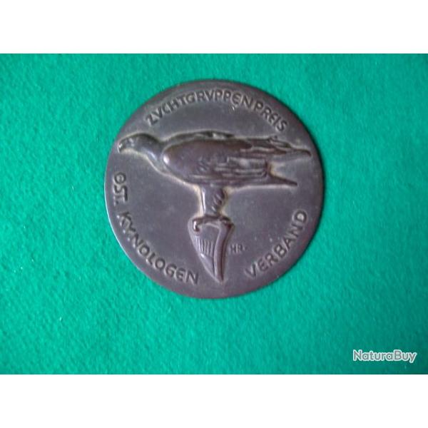 M�daille prix d'association cynophile Allemande.