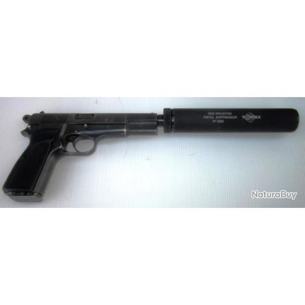 R�ducteur de son PA9 pour pistolet automatique 9 mm