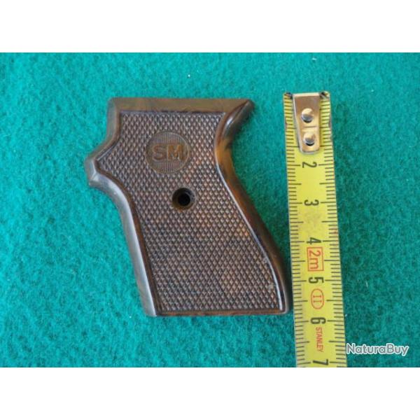 Plaquette gauche pistolet � blanc SM.