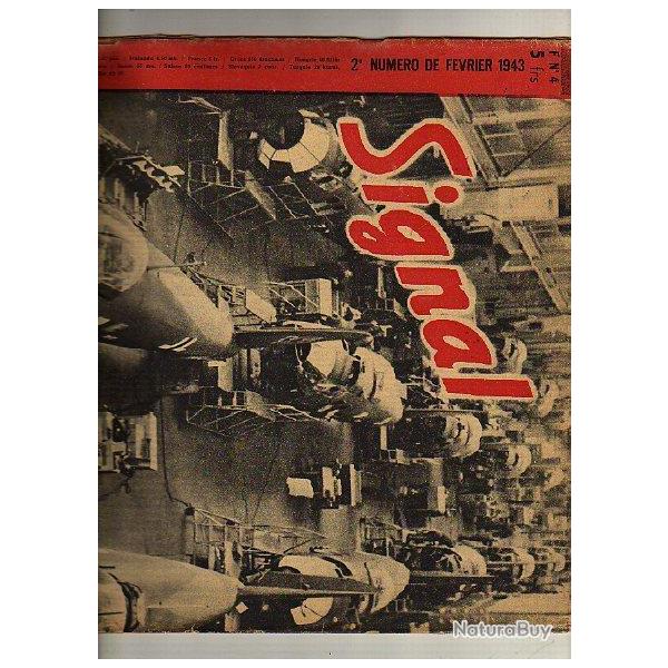 signal n�4 , deuxi�me  num�ro de f�vrier 1943 . skoda heydrich revue d'information civile et militai