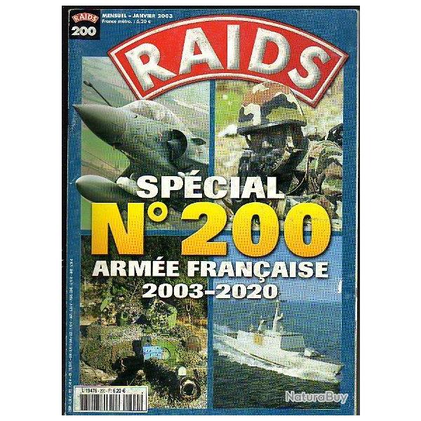 raids 200. . �puis� �diteur . arm�e fran�aise 2003-2020