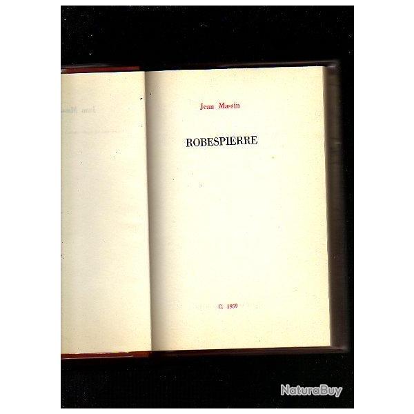 robespierre de jean massin. rvolution franaise.