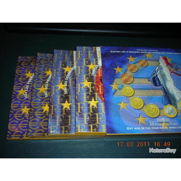 coffret de 4 bu de 1999/2000/2001/2002