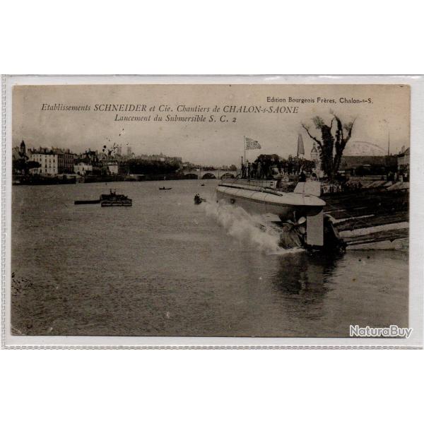 CPA - MARINE DE GUERRE - �tablissement SCHNEIDER et Cie  de CHALON - s - SA�NE N�3847