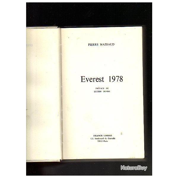 everest 1978 . pierre mazeaud   . montagne , �verest 78