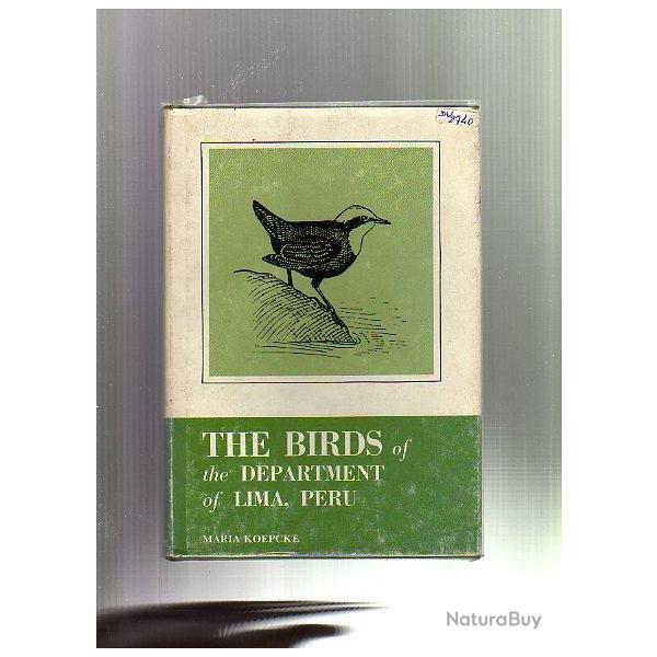 les oiseaux de la rgion de lima au prou . en anglais