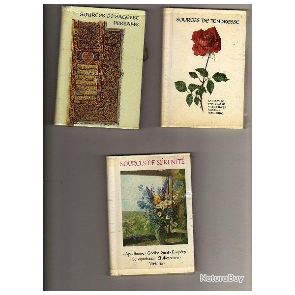proverbe et dictons . lot de 3 mini livres . s�r�nit� -sagesse -sagesse persanne