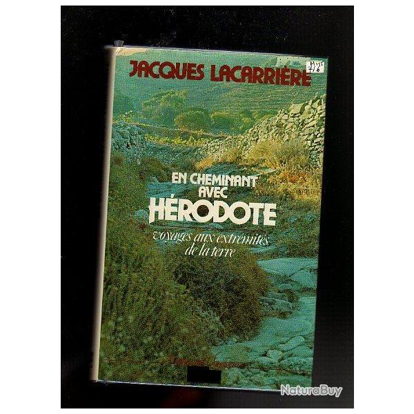 en cheminant avec h�rodote .voyages aux extr�mit�s de la terre de jacques lacarri�re ,  antiquit�