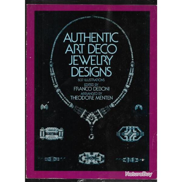 bijoux art d�co , authentic art d�co jewelry designs  de franco deboni en anglais tout en illustrati