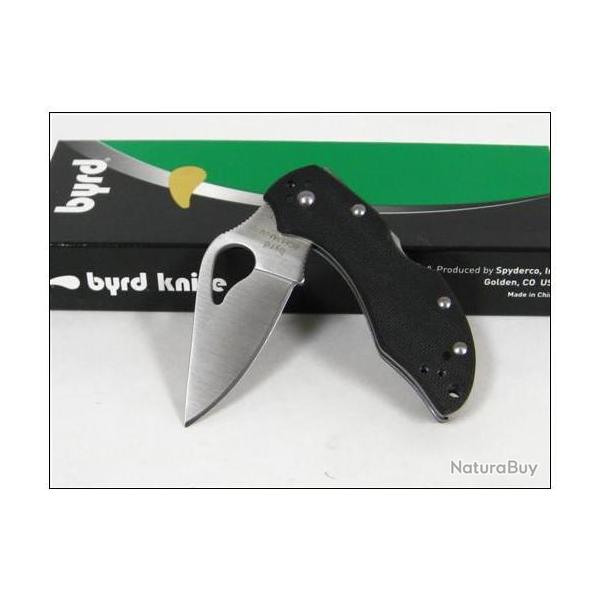 COUTEAU SPYDERCO BYRD ROBIN 2 Plain Knife G10 BY10GP2 Acier 8Cr13MoV