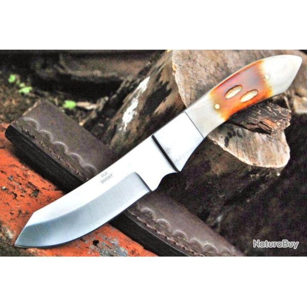 COUTEAU DE CHASSE MANCHE OS Custom Ole Smoky Green Valley Skinner OS51