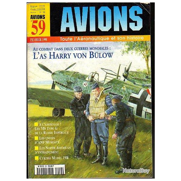 revue avions n�59 . f�vrier 1998 . Leila press . �puis� �diteur