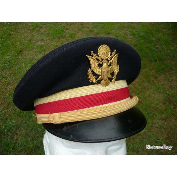 SUPERBE ANCIENNE CASQUETTE OFFICIER  U.S. ARMY  - TRANSPORTATION CORPS