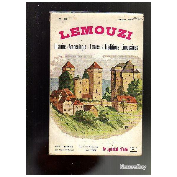 limousin . revue lemouzi n�63 juillet 1977 . N� sp�cial d' �t�