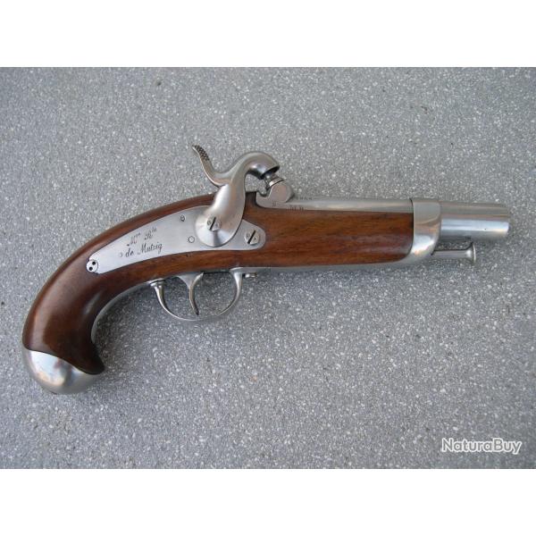 EXCEPTIONNEL Pistolet r�glementaire mod�le 1842 de Gendarmerie de la Manufacture Royale de Mutzig.